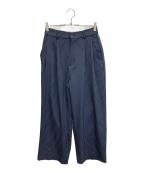 JOURNAL STANDARD relumeジャーナルスタンダード レリューム）の古着「ヒールカット ルーズ ライトスラックス」｜ネイビー