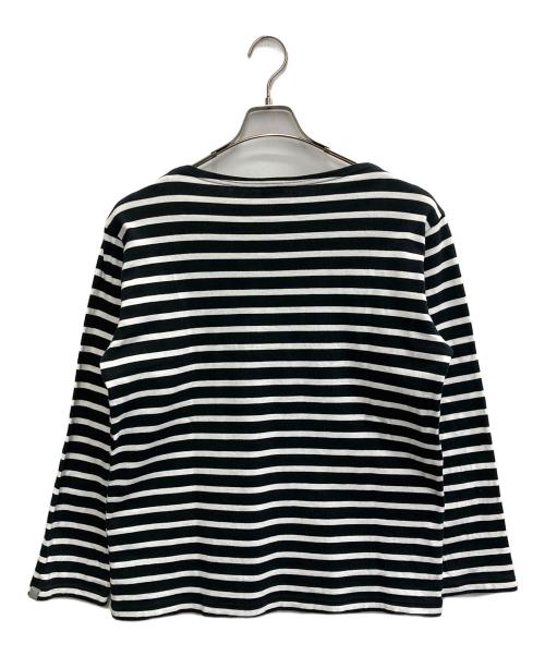 LOOPWHEELER（ループウィラー）LOOPWHEELER (ループウィラー) ボーダーカットソー ネイビー サイズ:Mの古着・服飾アイテム