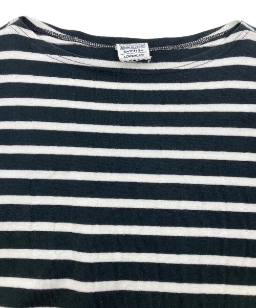 LOOPWHEELER（ループウィラー）LOOPWHEELER (ループウィラー) ボーダーカットソー ネイビー サイズ:Mの古着・服飾アイテム