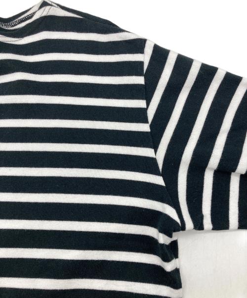 LOOPWHEELER（ループウィラー）LOOPWHEELER (ループウィラー) ボーダーカットソー ネイビー サイズ:Mの古着・服飾アイテム