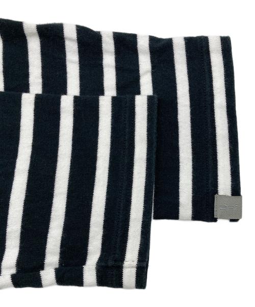 LOOPWHEELER（ループウィラー）LOOPWHEELER (ループウィラー) ボーダーカットソー ネイビー サイズ:Mの古着・服飾アイテム