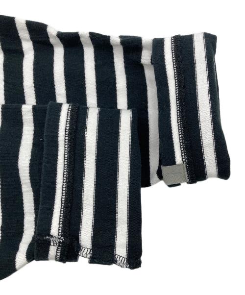 LOOPWHEELER（ループウィラー）LOOPWHEELER (ループウィラー) ボーダーカットソー ネイビー サイズ:Mの古着・服飾アイテム