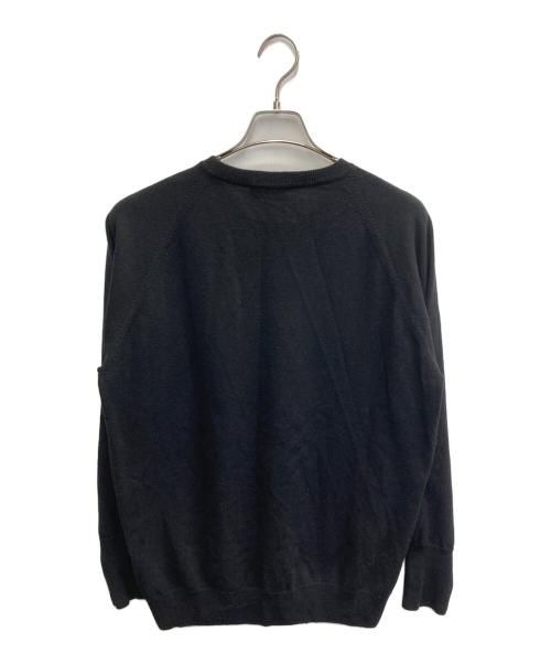 SANTI（サンティ）SANTI (サンティ) カシミヤクルーネックニット ブラック サイズ:52の古着・服飾アイテム