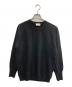 SANTI（サンティ）の古着「カシミヤクルーネックニット」｜ブラック