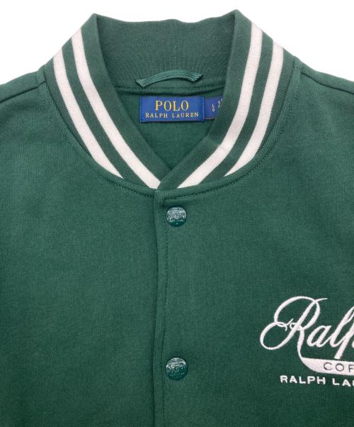 POLO RALPH LAUREN（ポロ・ラルフローレン）POLO RALPH LAUREN (ポロ・ラルフローレン) Ralph's Coffee ベースボールジャケット グリーン サイズ:Lの古着・服飾アイテム