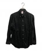 BROOKS BROTHERSブルックスブラザーズ）の古着「IRISH LINEN BD SHIRT リネンシャツ MADE IN JAPAN」｜ブラック