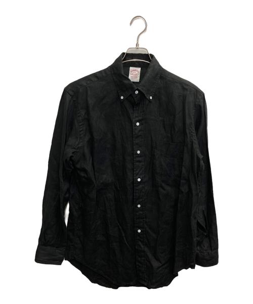 BROOKS BROTHERS（ブルックスブラザーズ）BROOKS BROTHERS (ブルックスブラザーズ) IRISH LINEN BD SHIRT リネンシャツ MADE IN JAPAN ブラック サイズ:15-33の古着・服飾アイテム