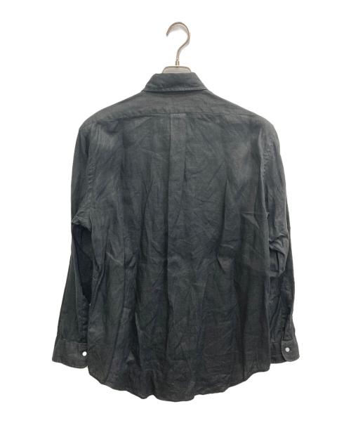 BROOKS BROTHERS（ブルックスブラザーズ）BROOKS BROTHERS (ブルックスブラザーズ) IRISH LINEN BD SHIRT リネンシャツ MADE IN JAPAN ブラック サイズ:15-33の古着・服飾アイテム