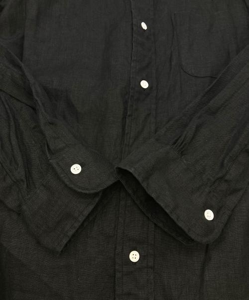 BROOKS BROTHERS（ブルックスブラザーズ）BROOKS BROTHERS (ブルックスブラザーズ) IRISH LINEN BD SHIRT リネンシャツ MADE IN JAPAN ブラック サイズ:15-33の古着・服飾アイテム