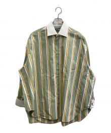 RAF SIMONS（ラフシモンズ）の古着「Busniess shirt with RS embroidery and label」｜グリーン
