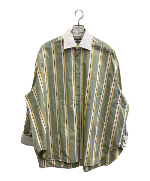 RAF SIMONS（ラフシモンズ）RAF SIMONS (ラフシモンズ) Busniess shirt with RS embroidery and label グリーン サイズ:Sの古着・服飾アイテム