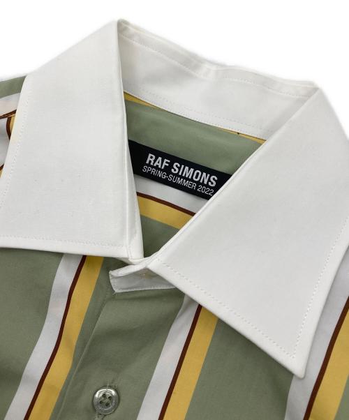 RAF SIMONS（ラフシモンズ）RAF SIMONS (ラフシモンズ) Busniess shirt with RS embroidery and label グリーン サイズ:Sの古着・服飾アイテム