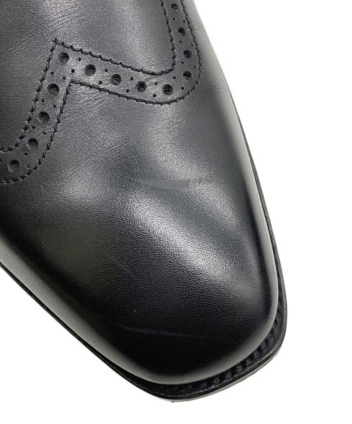 George Cleverley（ジョージクレバリ）George Cleverley (ジョージクレバリ) Fiennes レザーチェルシーブーツ ブラック サイズ:7 1/2の古着・服飾アイテム