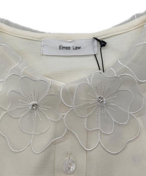 eimee law（エイミーロウ）Eimee Law (エイミーロウ) レースカラー ポロラガートップス ホワイト サイズ:FREEの古着・服飾アイテム