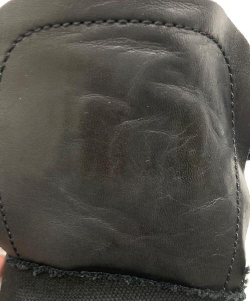 YOHJI YAMAMOTO（ヨウジヤマモト）YOHJI YAMAMOTO (ヨウジヤマモト) CANVAS/LEATHER STRAP SHOES ブラック サイズ:表記無し 約25～25.5の古着・服飾アイテム