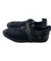 YOHJI YAMAMOTO (ヨウジヤマモト) CANVAS/LEATHER STRAP SHOES ブラック サイズ:表記無し 約25～25.5：20000円