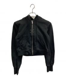 BLR（ビーエルアール）の古着「ブラック クロップドパーカー フード」｜ブラック