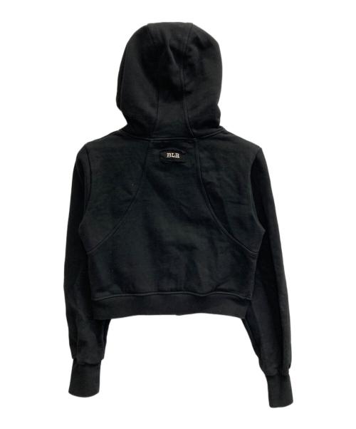 BLR（ビーエルアール）BLR (ビーエルアール) ブラック クロップドパーカー フード ブラック サイズ:Mの古着・服飾アイテム