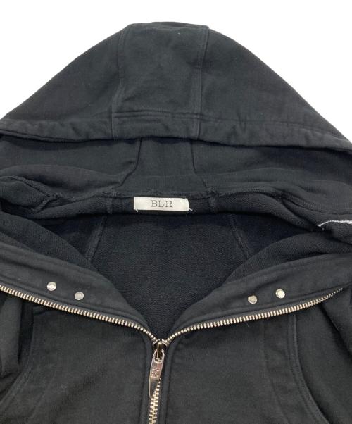 BLR（ビーエルアール）BLR (ビーエルアール) ブラック クロップドパーカー フード ブラック サイズ:Mの古着・服飾アイテム