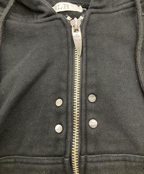 BLR（ビーエルアール）BLR (ビーエルアール) ブラック クロップドパーカー フード ブラック サイズ:Mの古着・服飾アイテム