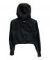 BLR (ビーエルアール) ブラック クロップドパーカー フード ブラック サイズ:M：9000円