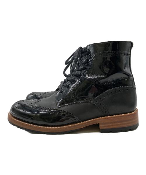 Caminando（カミナンド）Caminando (カミナンド) レースアップブーツ ブラック サイズ:9の古着・服飾アイテム