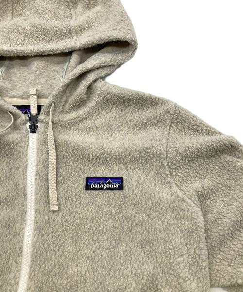 Patagonia（パタゴニア）Patagonia (パタゴニア) ウィメンズ・シアーリング・フーディ ベージュ サイズ:Mの古着・服飾アイテム