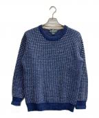 WOOLRICHウールリッチ）の古着「バーズアイニット」｜ネイビー