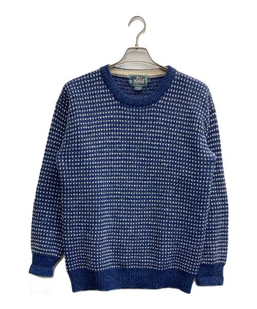 WOOLRICH（ウールリッチ）WOOLRICH (ウールリッチ) バーズアイニット ネイビー サイズ:Sの古着・服飾アイテム