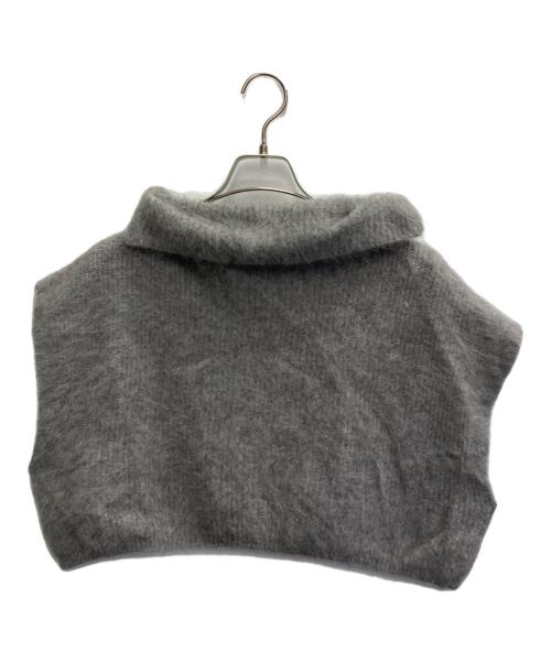 Spick and Span（スピック＆スパン）Spick and Span (スピック＆スパン) クロップドファーニットベスト グレー サイズ:不明の古着・服飾アイテム