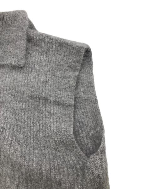 Spick and Span（スピック＆スパン）Spick and Span (スピック＆スパン) クロップドファーニットベスト グレー サイズ:不明の古着・服飾アイテム