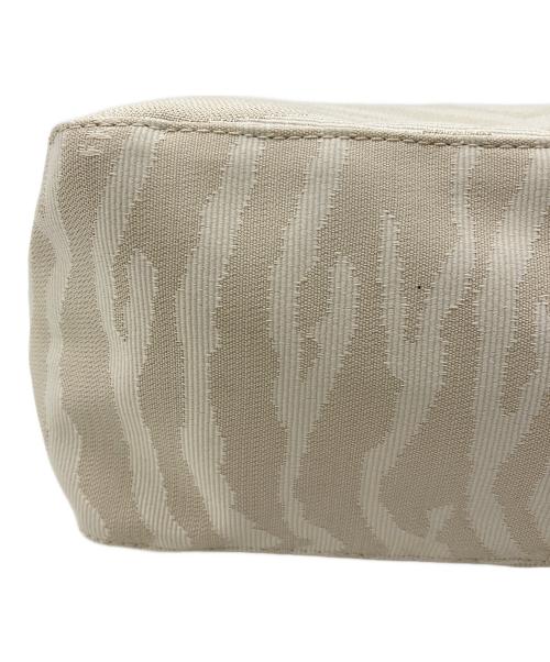 FENDI（フェンディ）FENDI (フェンディ) ゼブラ柄ハンドバッグ ベージュの古着・服飾アイテム