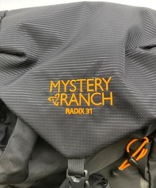 MYSTERY RANCH（ミステリーランチ）MYSTERY RANCH (ミステリーランチ) RADIX 31 リュック ブラックの古着・服飾アイテム