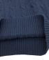 中古・古着 POLO RALPH LAUREN (ポロ・ラルフローレン) ケーブルニット コットン セーター ネイビー サイズ:L 未使用品：7000円