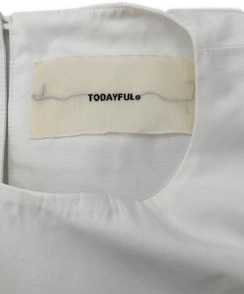TODAYFUL（トゥデイフル）TODAYFUL (トゥデイフル) Backslit Balloon Dress ホワイト サイズ:Mの古着・服飾アイテム