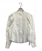 TODAYFULトゥデイフル）の古着「Cutoff Puffshoulder Shirts」｜ホワイト