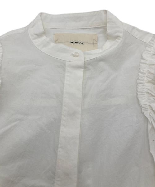TODAYFUL（トゥデイフル）TODAYFUL (トゥデイフル) Cutoff Puffshoulder Shirts ホワイト サイズ:FREEの古着・服飾アイテム