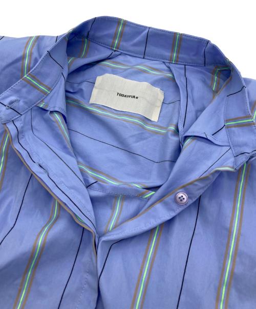 TODAYFUL（トゥデイフル）TODAYFUL (トゥデイフル) Puffshoulder Compact Shirts スカイブルー サイズ:FREEの古着・服飾アイテム
