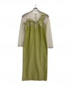 Ameriアメリ）の古着「UND RENEE CUTWORK DRESS」｜グリーン