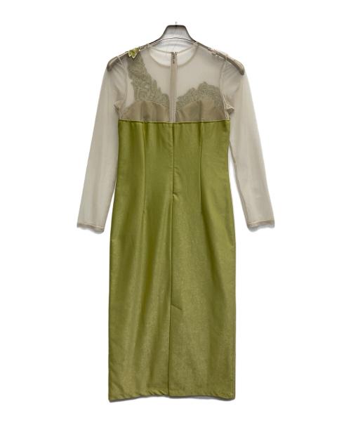 Ameri（アメリ）AMERI (アメリ) UND RENEE CUTWORK DRESS グリーン サイズ:Sの古着・服飾アイテム