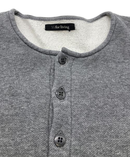 Y's for living（ワイズフォーリビング）Y'S for living (ワイズフォーリビング) スウェットカーディガン グレー サイズ:FREEの古着・服飾アイテム