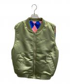VANS×BILLY'S EXCLUSIVEヴァンズ×）の古着「JOCKEY BOMBER VEST」｜グリーン