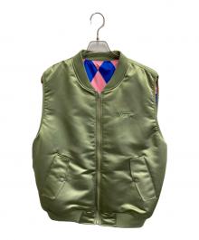 VANS×BILLY'S EXCLUSIVE（ヴァンズ）の古着「JOCKEY BOMBER VEST」｜グリーン