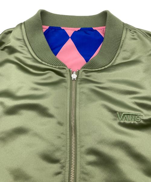 VANS（ヴァンズ）VANS (ヴァンズ) BILLY'S EXCLUSIVE JOCKEY BOMBER VEST グリーン サイズ:Lの古着・服飾アイテム