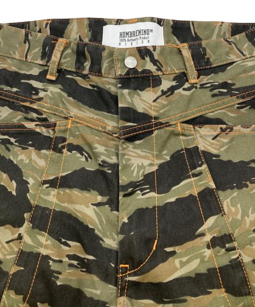 Hombre Nino（オンブレニーニョ）Hombre Nino (オンブレニーニョ) CAMO DOUBLE KNEE PANTS グリーン サイズ:Mの古着・服飾アイテム