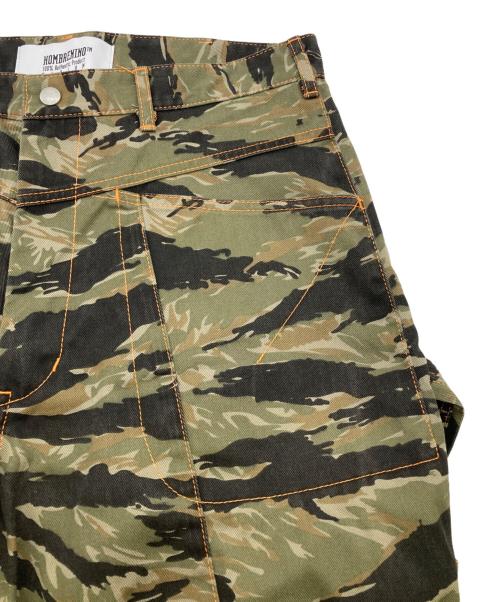 Hombre Nino（オンブレニーニョ）Hombre Nino (オンブレニーニョ) CAMO DOUBLE KNEE PANTS グリーン サイズ:Mの古着・服飾アイテム