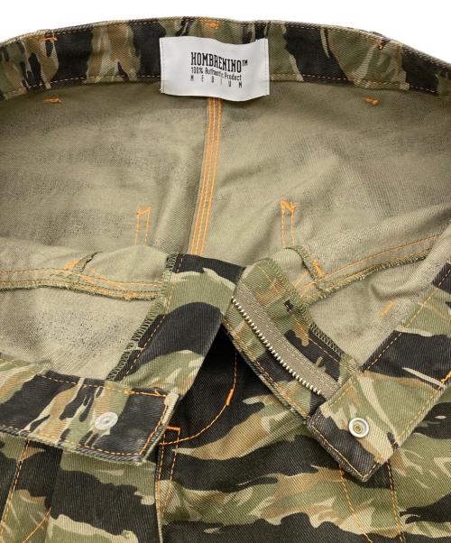 Hombre Nino（オンブレニーニョ）Hombre Nino (オンブレニーニョ) CAMO DOUBLE KNEE PANTS グリーン サイズ:Mの古着・服飾アイテム