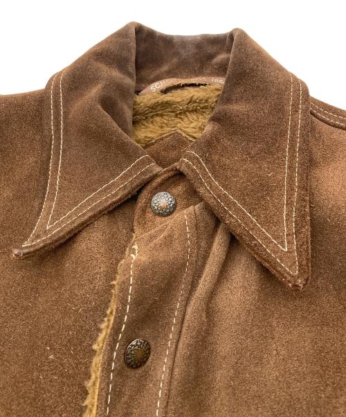 RANCHER by SCHOTT BROS.（ショット）RANCHER by SCHOTT BROS. (ショット) ヴィンテージ スウェードレザージャケット ブラウン サイズ:36の古着・服飾アイテム
