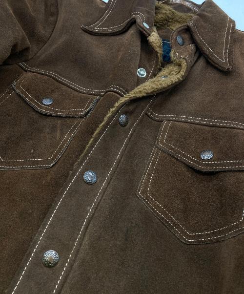 RANCHER by SCHOTT BROS.（ショット）RANCHER by SCHOTT BROS. (ショット) ヴィンテージ スウェードレザージャケット ブラウン サイズ:36の古着・服飾アイテム