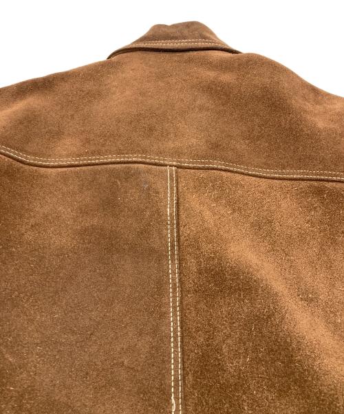 RANCHER by SCHOTT BROS.（ショット）RANCHER by SCHOTT BROS. (ショット) ヴィンテージ スウェードレザージャケット ブラウン サイズ:36の古着・服飾アイテム